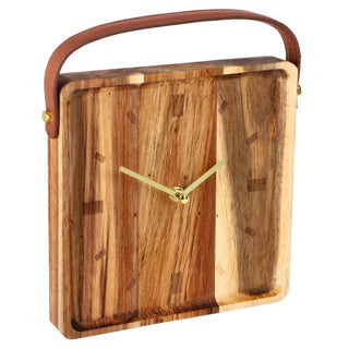 Clock vienne wood 22x22x6.5 cm