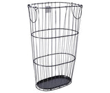 Basket jill gray metal 17x28x43cm