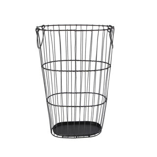 Basket jill gray metal 17x28x43cm