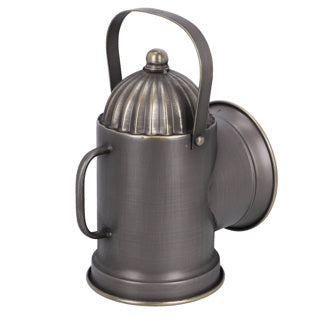 Clock Lantern brass metal 13.5x19x26.5 cm