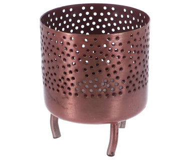 Kaddoen Amstddam Tealight Holder Luca l Kupfer Metall 8x8x10cm