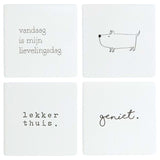Coastal Wall tiles 10 x 10 cm set of 4