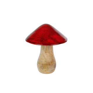 Sculpture Mushroom Mango 10x10x12cm