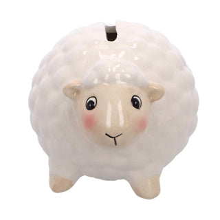 Spaarpot schaap 2 assorti 12x10x9 cm