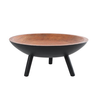 Serving dish Sieb m legs natural black mango