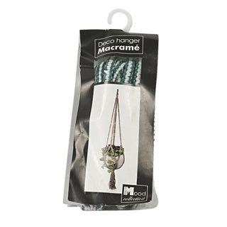 In the Mood Collection Pot Holder Dark Green Macrame 110 cm