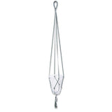 In the Mood Collection flowerpot holder dark green white macrame 110 cm