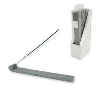 Incense holder soapstone gray 27.5 cm
