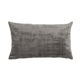 No brand vintage velvet cushion gray 30x50 cm