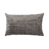 No brand vintage velvet cushion gray 30x50 cm