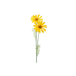 Art flower daisy yellow silk 56cm