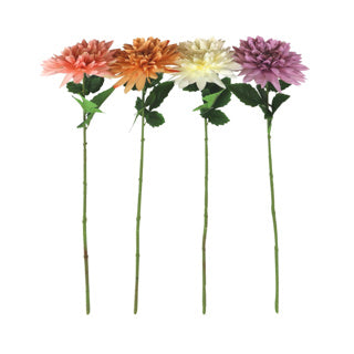 Artificial flower Dahlia 4 assorti
