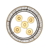 Daan Kromhout Ariana lantern black gold