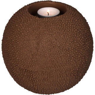 Tealight holder Concrete Brown 15x15x15cm