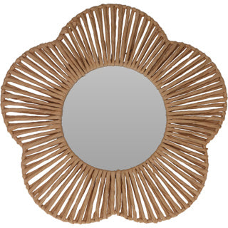 No brand mirror 38 cm flower with paper | 2 pcs