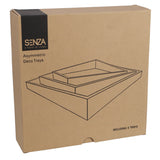 No Brand Senza Tabletts blau 30 cm 3er-Set