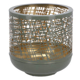 Relieflicht Heidi l grünes Gold Metall 19x19x19cm