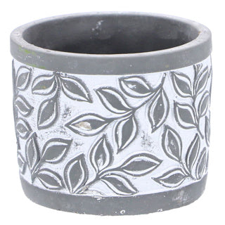 Pot Olea Cylinder Gray 11 cm