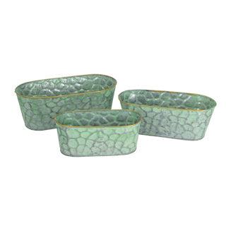 PTMD Flower box Dianne Green Set of 3