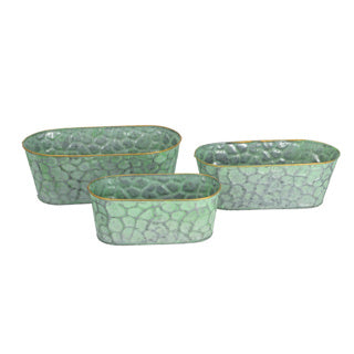 PTMD Flower box Dianne Green Set of 3