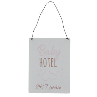 Wall decoration Baby Hotel 2 assorti 15x20 cm