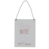 Wall decoration Baby Hotel 2 assorti 15x20 cm