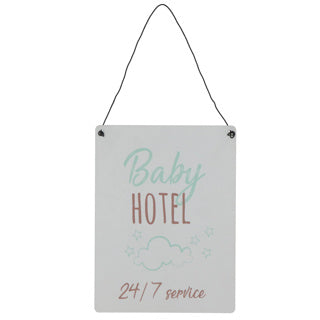Wall decoration Baby Hotel 2 assorti 15x20 cm