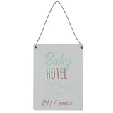 Wall decoration Baby Hotel 2 assorti 15x20 cm