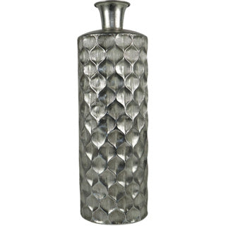Vase silver colored 57 cm