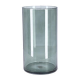 Vase Levi Cylinder Dark Gray Transp. H30 D16