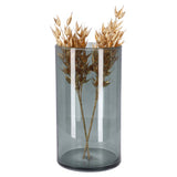 Vase Levi Cylinder Dark Gray Transp. H30 D16