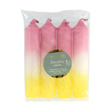 Abendessen Kerze pro 4 Dipdye Pastellfarben 5 Assorti 11 cm
