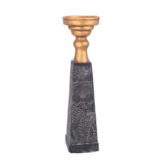 PTMD Candlestick Laya Gold-black 45 cm