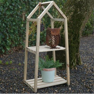 Plant rack with 2 layers 76 cm natural