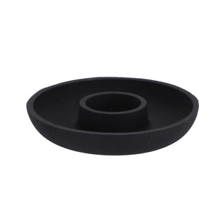 Candle holder Aluminum Black 13.5x13.5x2.5cm