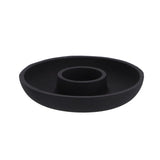 Candle holder Aluminum Black 13.5x13.5x2.5cm