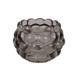 Tealight holder glass 11.5 cm 3 assorti