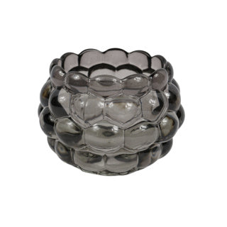 Tealight holder glass 11.5 cm 3 assorti