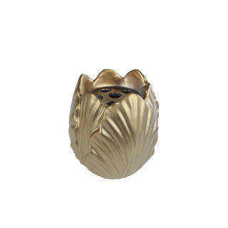 Wazon Tulip Matt Gold Earthw 15x15x16,4 cm