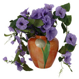 Vase tulip orange metal 20x20x22cm