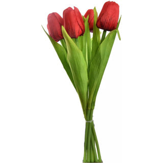 Tulip bouquet 7 pieces 35 cm Red
