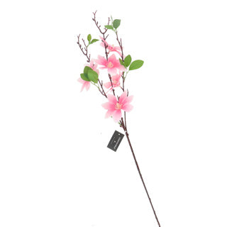 No brand kunstbloem magnolia roze 82cm countryfield