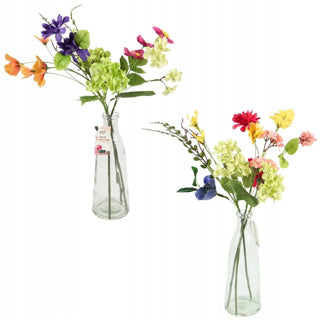 Artificial flowers in vase 55 cm 2 assorti