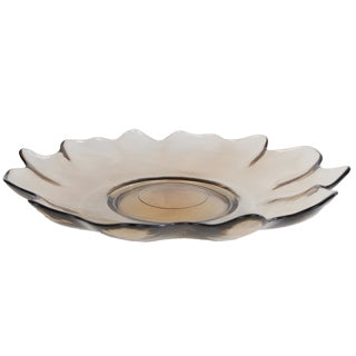Scale Wave XL Beige Glass 32x32x6cm
