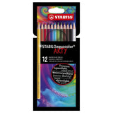 Abi stlo aquacolor pieštukai 12 spalvų