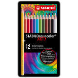 Stabilo Aquacolor Metall Box, 12..