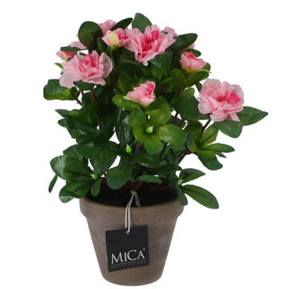 Artificial plant azalea pink in pot
