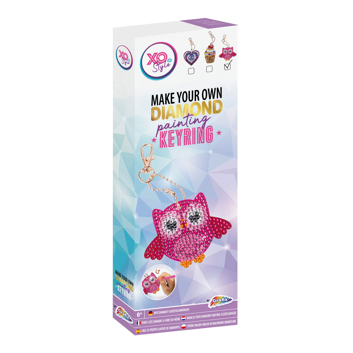 Creative craft group diamond keychain making