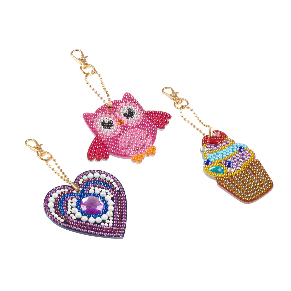 Creative craft group diamond keychain making