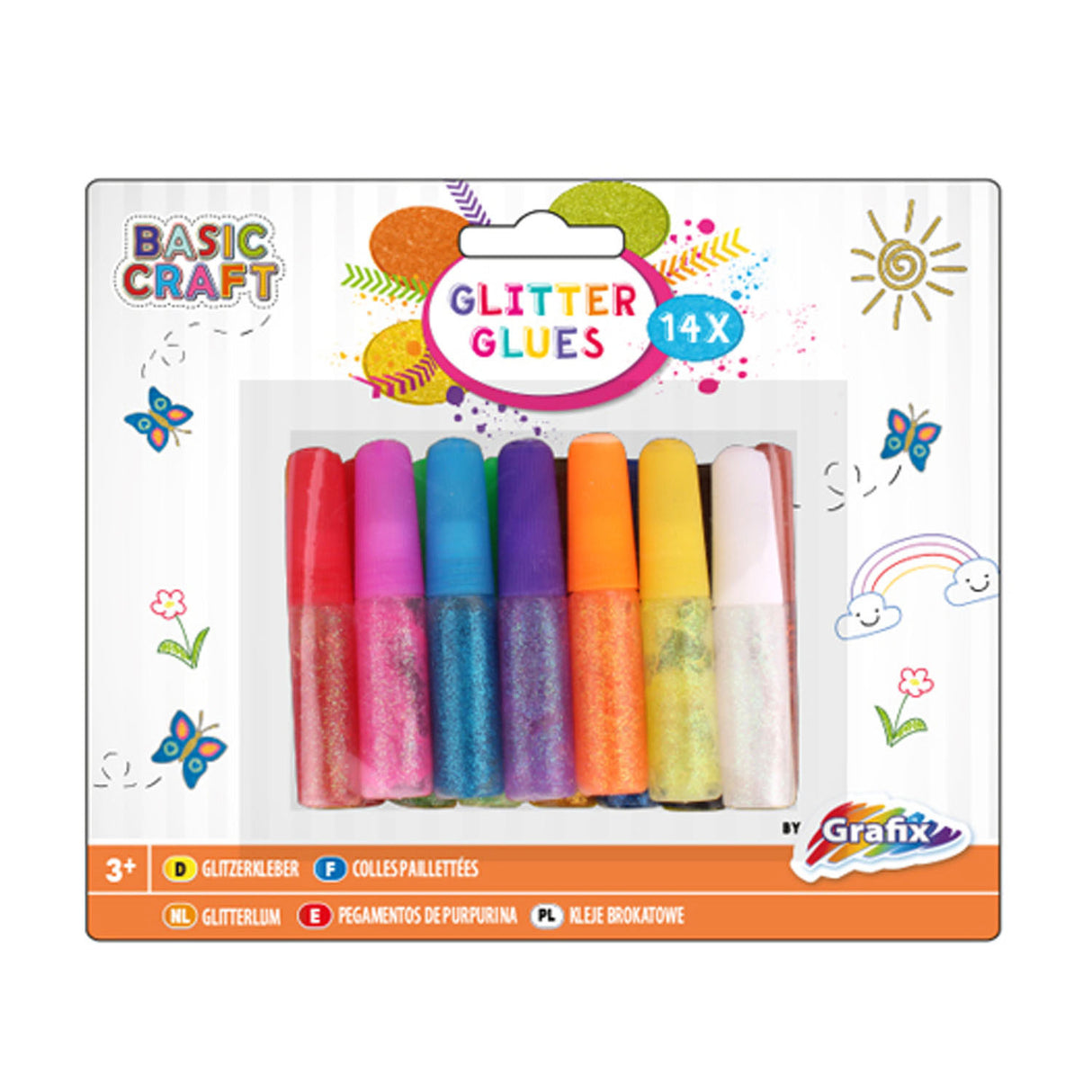 Creative Craft Group Glitter Glue 14 tubes